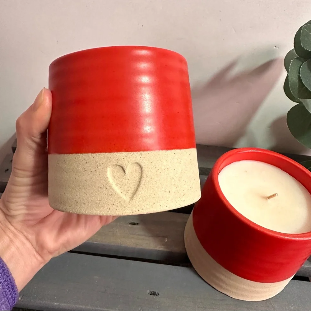 Set of 2 - Opalhouse Scarlet Citron 10.3oz Ceramic Jar Scented Candle - NEW